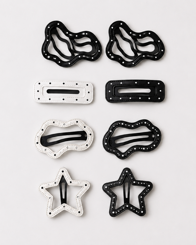 Charm Signature - 8 Barrettes